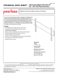 Peerless PLP-UNLP-S flat panel wall mount