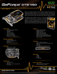 Zotac ZT-40508-10L NVIDIA GeForce GTS 450 1GB graphics card