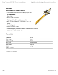 Ryobi RHT600RL cordless hedge trimmer