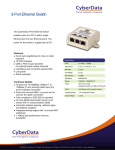 CyberData Systems 010988 network switch