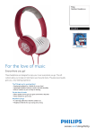 Philips Headband headphones SHL5012