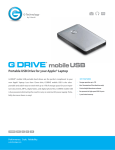 G-Technology G-DRIVE Ultraslim 750GB
