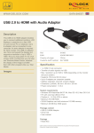 DeLOCK USB 2.0 - HDMI M/F