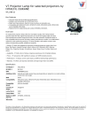 V7 Projector Lamp for selected projectors by HITACHI, DUKANE