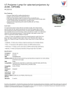 V7 Projector Lamp for selected projectors by ACER, OPTOMA