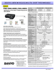 Sanyo PDG-DWL100S1 data projector