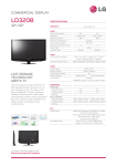 LG 42LD320B 42" Full HD Black LED TV