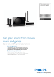Philips 5.1 Home cinema speakers CSS1521