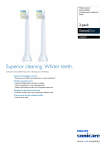 Philips Sonicare DiamondClean Compact sonic toothbrush heads HX6072