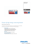 Philips Power Alkaline Battery LR20P8F