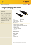 DeLOCK 3m HDMI w/Ethernet