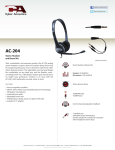 Cyber Acoustics AC-204 headset
