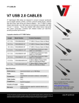 V7 1.8m USB A-B M/M