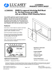 Lucasey LC200DS1 flat panel wall mount