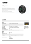 Panasonic H-H014 camera lense