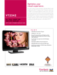 Viewsonic VT2342 23" Full HD Black LCD TV