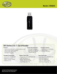 Gear Head SD Series 5 in 1 Card Reader