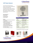 CyberData Systems 011111 door intercom system