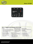 Gear Head 58 in 1 Digital Card Reader + 3-Port Hub