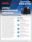 Toshiba 65UL610U 64.5" Full HD 3D compatibility Wi-Fi Black LED TV