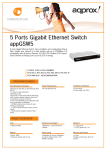 Approx 5-Port Gigabit Ethernet Switch