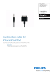 Philips PicoPix Audio/video cable for iPhone/iPod/iPad PPA1160