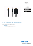 Philips PicoPix VGA cable for PC connection PPA1150
