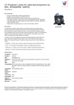V7 Projector Lamp for selected projectors by EIKI, DONGWON, SANYO,