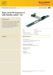 DeLOCK PCI Express x1 with flexible cable 7 cm