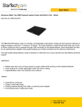 StarTech.com Aluminum Mesh Top USB Powered Laptop Cooler with Built in Fan – Black