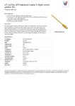 V7 CAT5e UTP Network Cable 5 (RJ45 m/m) yellow 5m