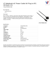 V7 Notebook AC Power Cable UK Plug to IEC-C8 black 2m