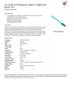 V7 CAT6 UTP Network Cable 5 (RJ45m/m) green 5m