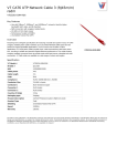 V7 CAT6 UTP Network Cable 3 (RJ45m/m) redm