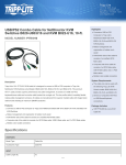 Tripp Lite USB/PS2 Combo Cable for NetDirector KVM Switches B020-U08/U16 and KVM B022-U16, 10-ft.