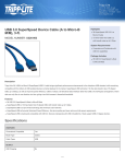 Tripp Lite USB 3.0 SuperSpeed Device Cable (A to Micro-B M/M), 3-ft.