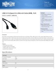 Tripp Lite USB 2.0 Hi-Speed A to Micro-B Cable (M/M), 10-ft.