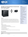 Tripp Lite SmartRack 10U Vertical Wall-Mount Standard-Depth Rack Enclosure Cabinet