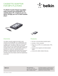 Belkin Cassette Adapter for MP3 Players