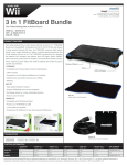 dreamGEAR 3 in 1 FitBoard Bundle for Wii Fit
