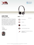 Cyber Acoustics ACM-7000 headphone