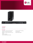 LG HLS36W soundbar speaker