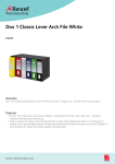 Rexel Dox 1 Classic Lever Arch File White