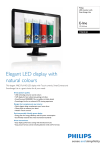 Philips LED monitor 196E3LSB