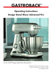 Gastroback Design Stand Mixer Advaced Pro