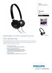 Philips Lightweight Headphones SHL1700