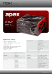 NOX APEX800 power supply unit