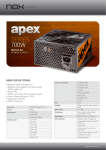 NOX APEX700 power supply unit