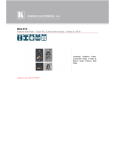 Kramer Electronics Passive Wall Plate