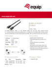 Equip 2m DisplayPort M/M